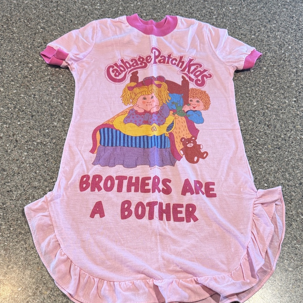 Vintage 1983 cabbage patch kids nightgown sleep shirt